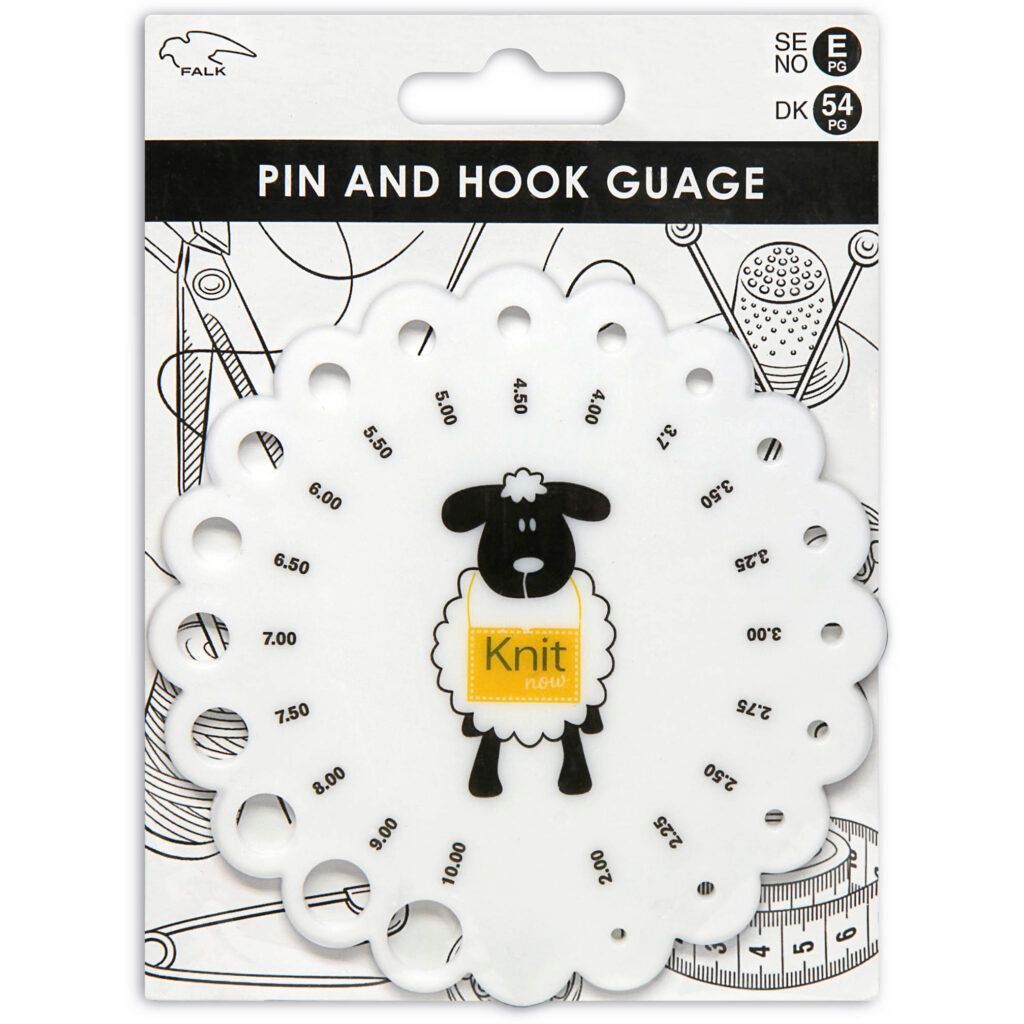 🧶 Falk Mätsticka – Stick- och virknålsmätare 2,00–10,00 mm