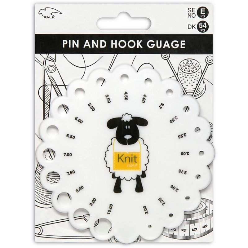 🧶 Falk Mätsticka – Stick- och virknålsmätare 2,00–10,00 mm