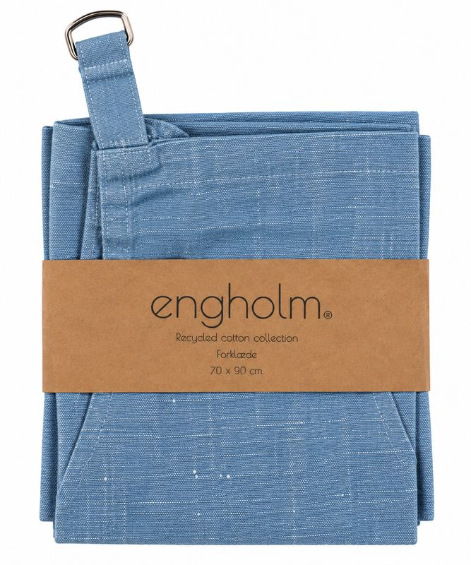 Aprons in recycled cotton - blue