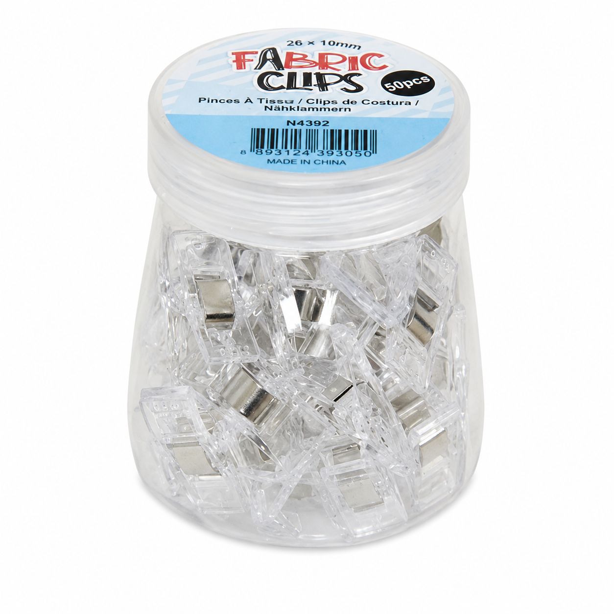 📎 Sew Tasty Transparenta Clips 50 st – 26 x 10 mm