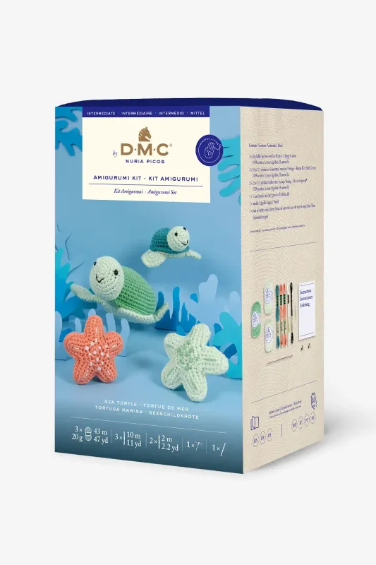 🐢 DMC Amigurumi-kit – Havssköldpadda