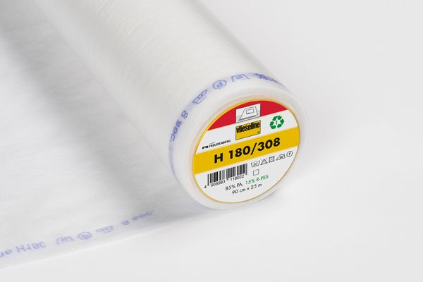 🧵 Vlieseline H 180/308 vit – lätt strykbart mellanlägg för tunna tyger