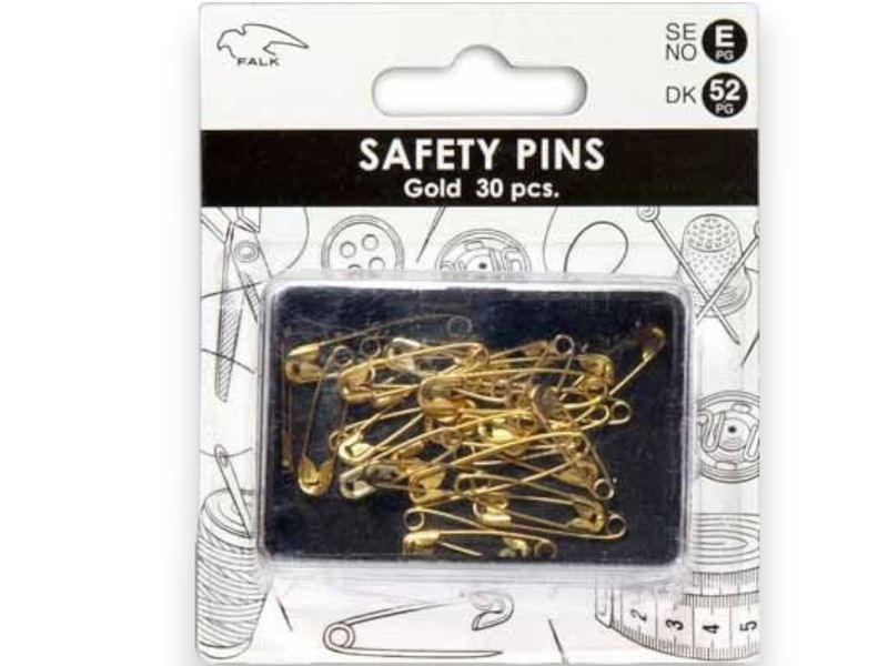 📎✨ Falk säkerhetsnålar, guldfärgade – ca 18 mm (30 st) 📎✨ Falk säkerhetsnålar, guldfärgade – ca 18 mm (30 st)