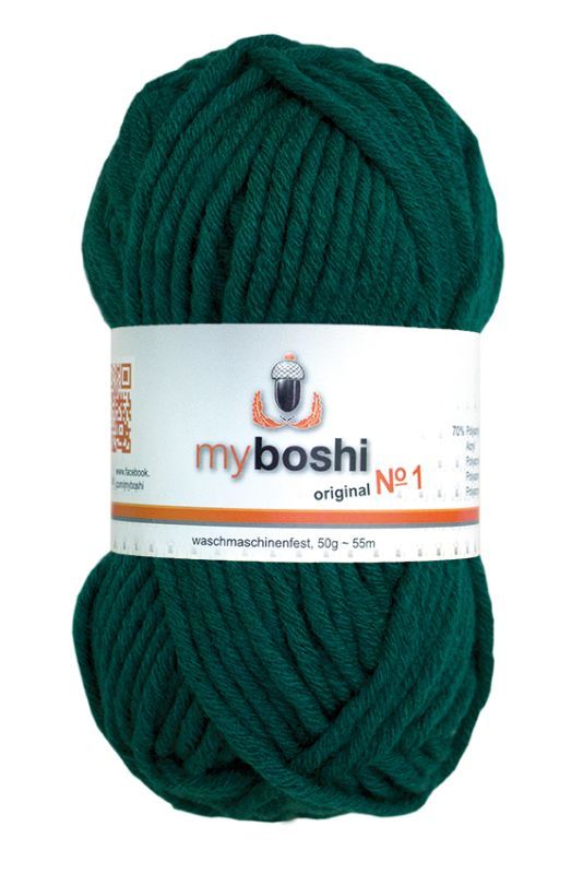 🧶 Myboshi Original No. 1 – 50 g - nr 123 - smaragdgrön