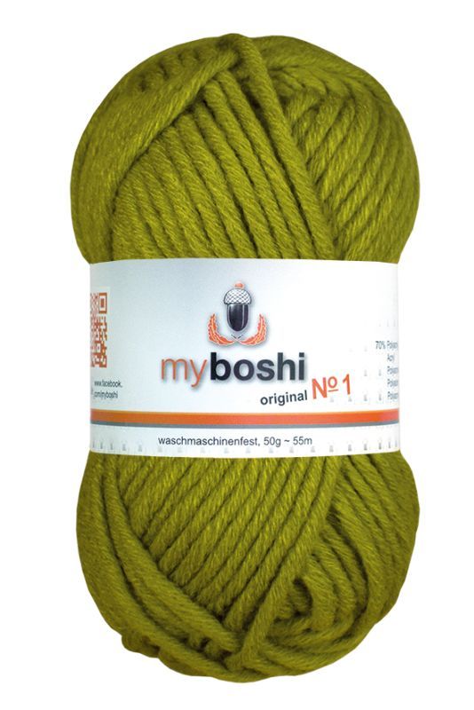 🧶 Myboshi Original No. 1 – 50 g - nr 128 - palmgrön