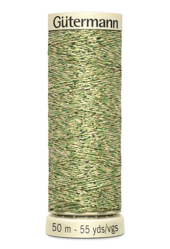 Gütermann - Metall Effekt tråd  w331 - 50 m - guld/grön