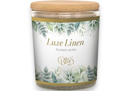 🤍 Bliss Doftljus Premium Luxe Linen