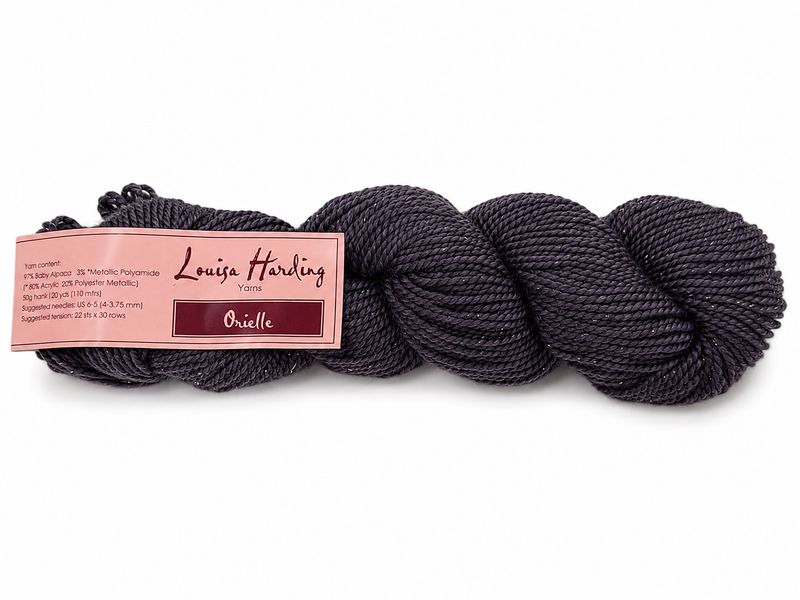 🧶 Louisa Harding Orielle garn - 15 - grå 🧶 Louisa Harding Orielle garn - 15 - grå