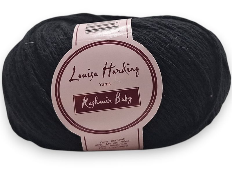 🧶 Louisa Harding Kashmir Baby 50 gr - 26 - black
