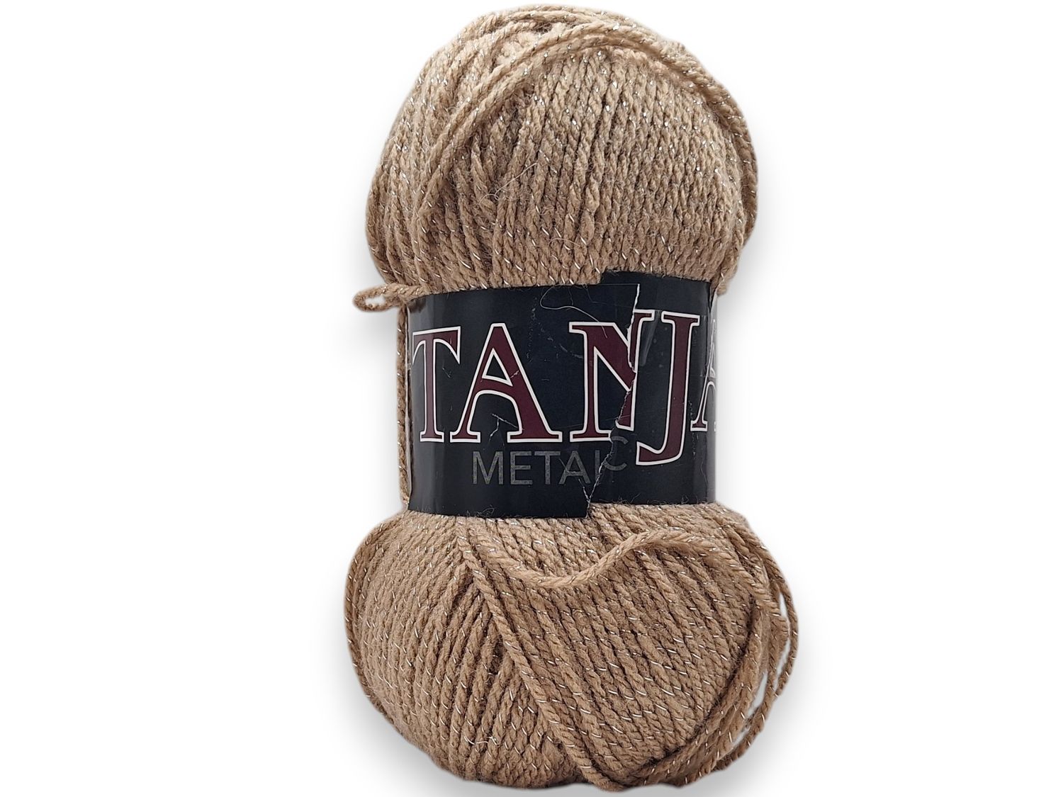 Falkgarn Tanja Metallic, 100 gr -8320 Guld Glitter