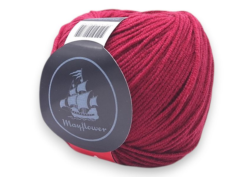 Mayflower Cotton 1 - Färg 131 - vinröd Mayflower Cotton 1 - Färg 131 - vinröd