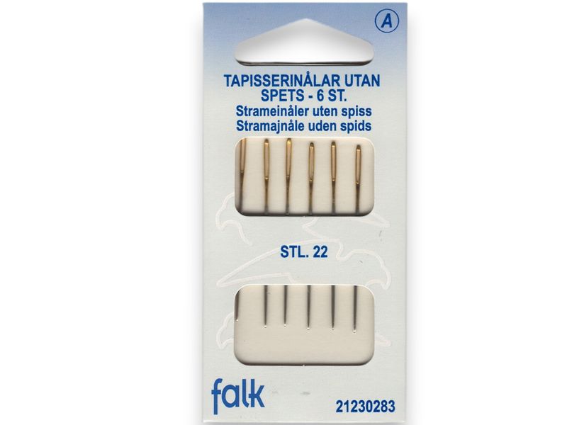 🧶 Falk tapisserinålar utan spets stl 22 – 6 st 🧶 Falk tapisserinålar utan spets stl 22 – 6 st