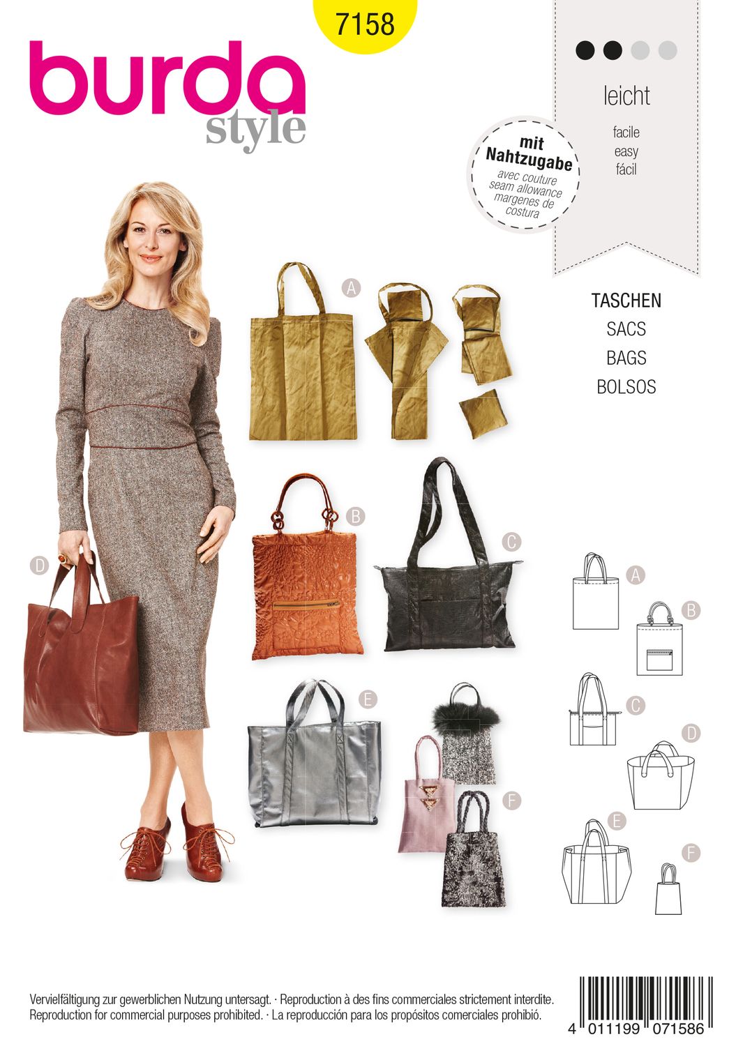 👜 Burda Style 7158 – Shopperväska
