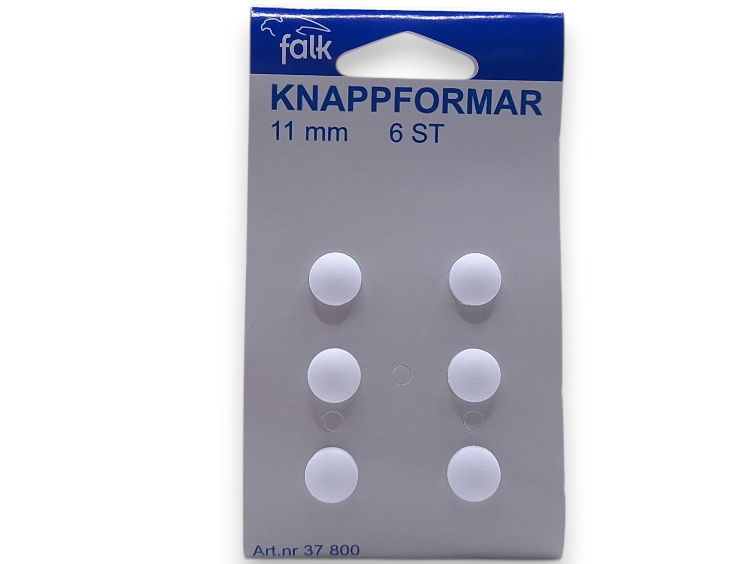 🔘 Falk Knappformar i Plast 11 mm – 6 st