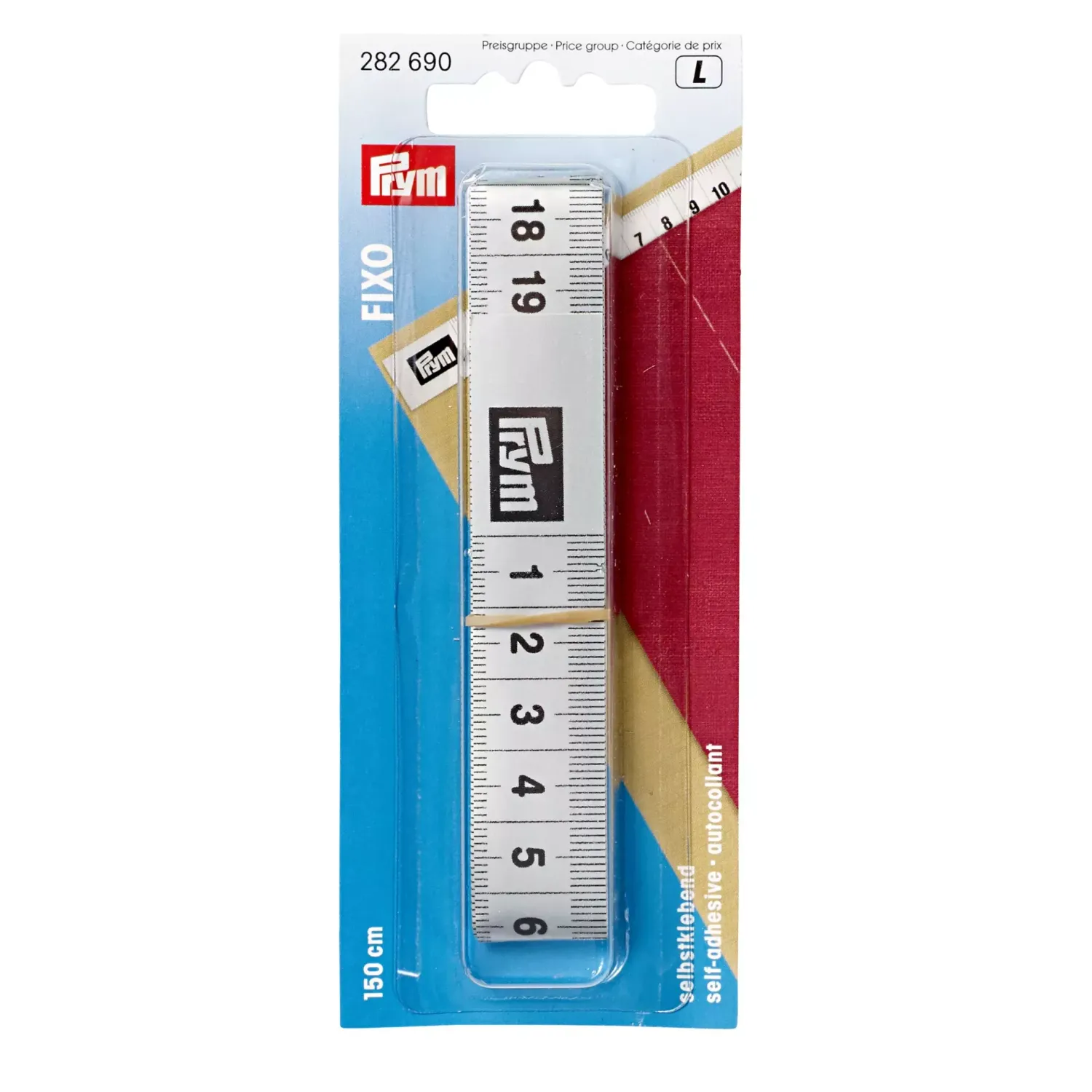 📏 Prym Måttband Fixo 150 cm – Självhäftande