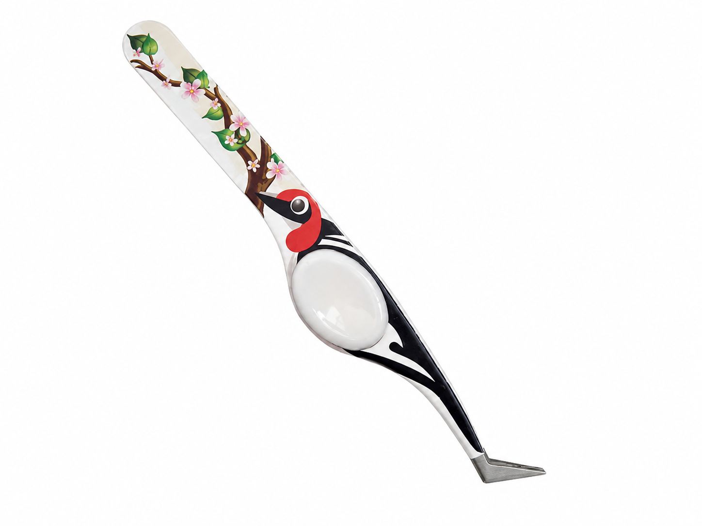 SewTasty Pincett Vit – Woodpecker Precision Tweezers 12 cm
