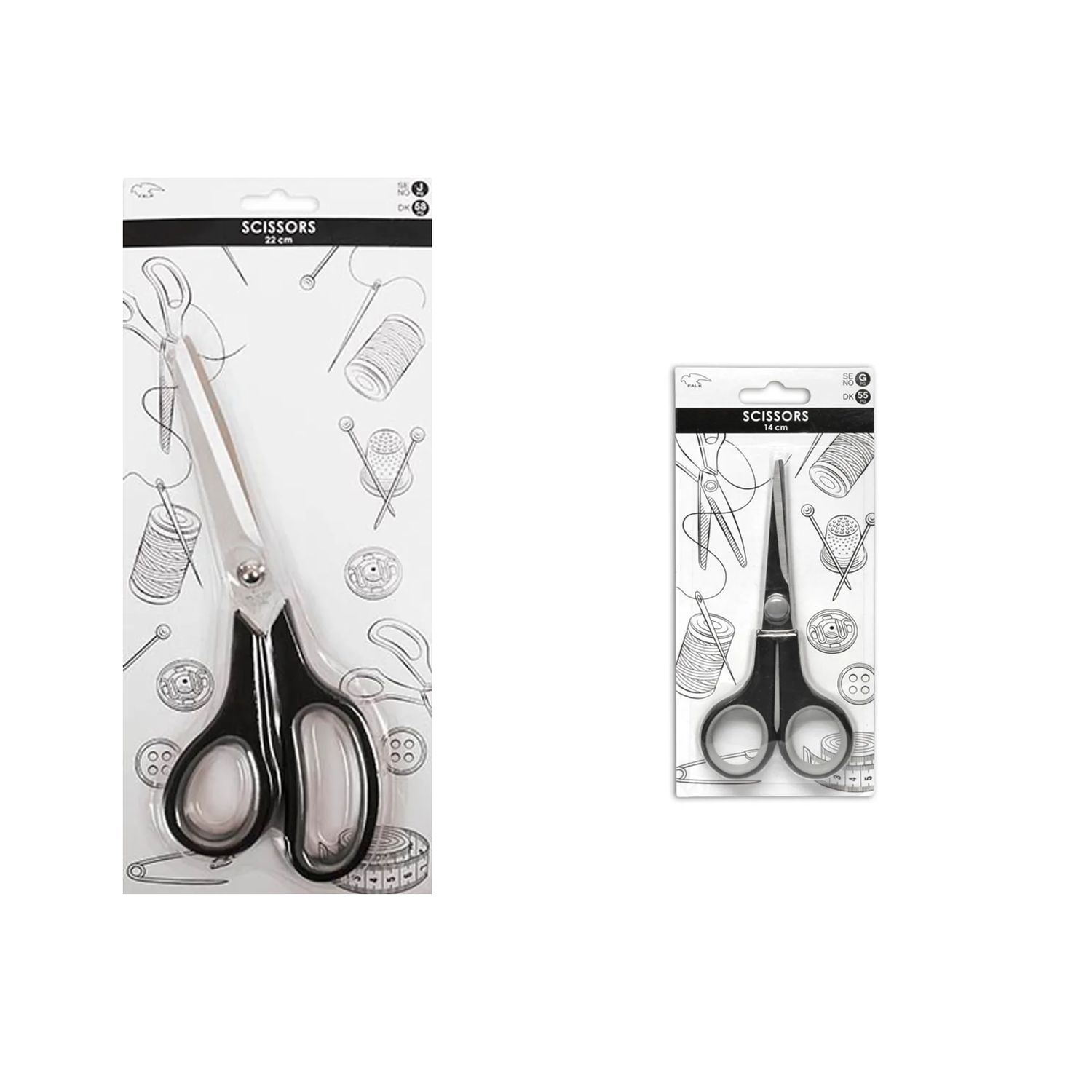 Falk Sewing Scissors 22 cm – precision scissors for sewing and crafts