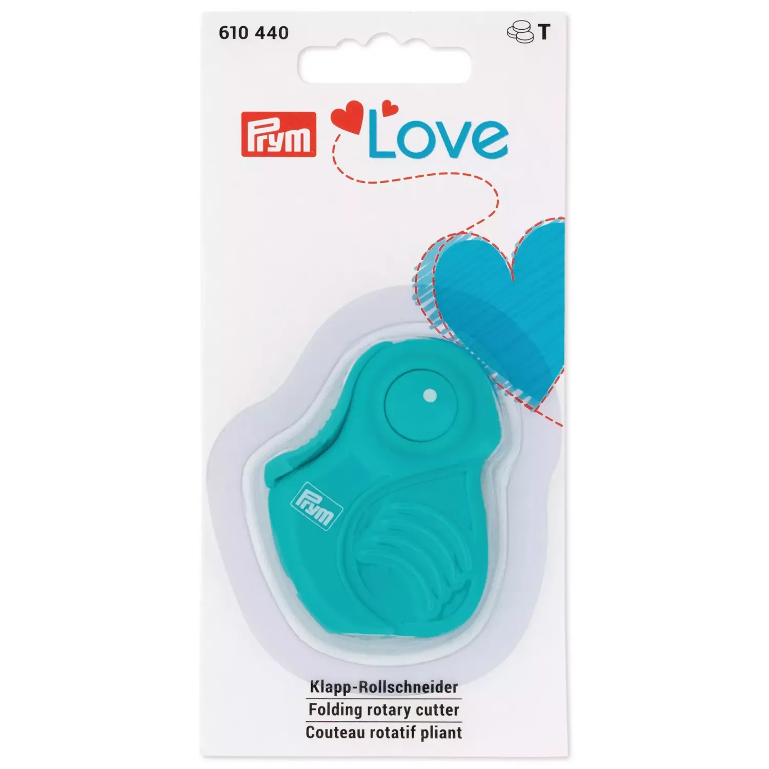 🔄 Prym Love Mini Rullkniv 18 mm – Hopfällbar