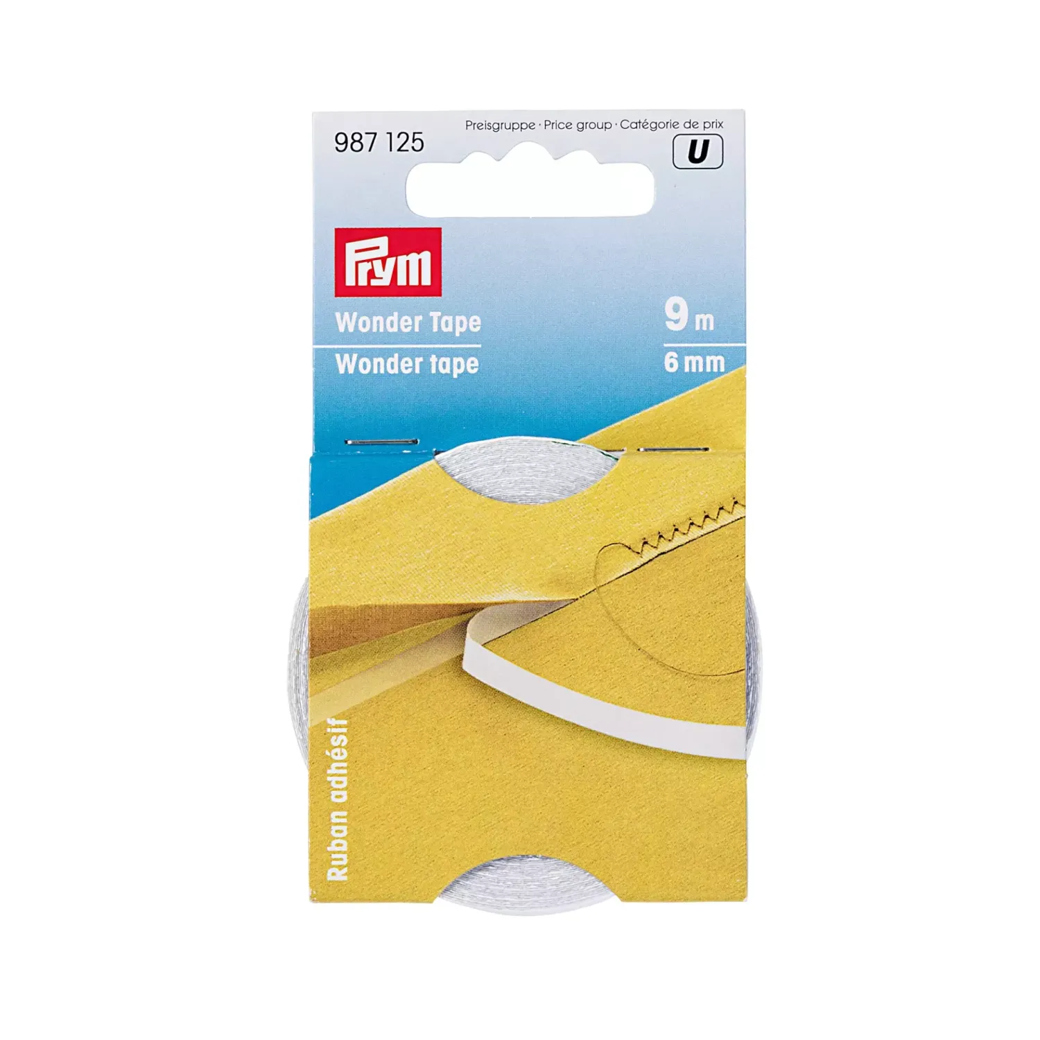 ✨ Prym Wonder Tape 6 mm x 9 m – Vattenlöslig textiltape