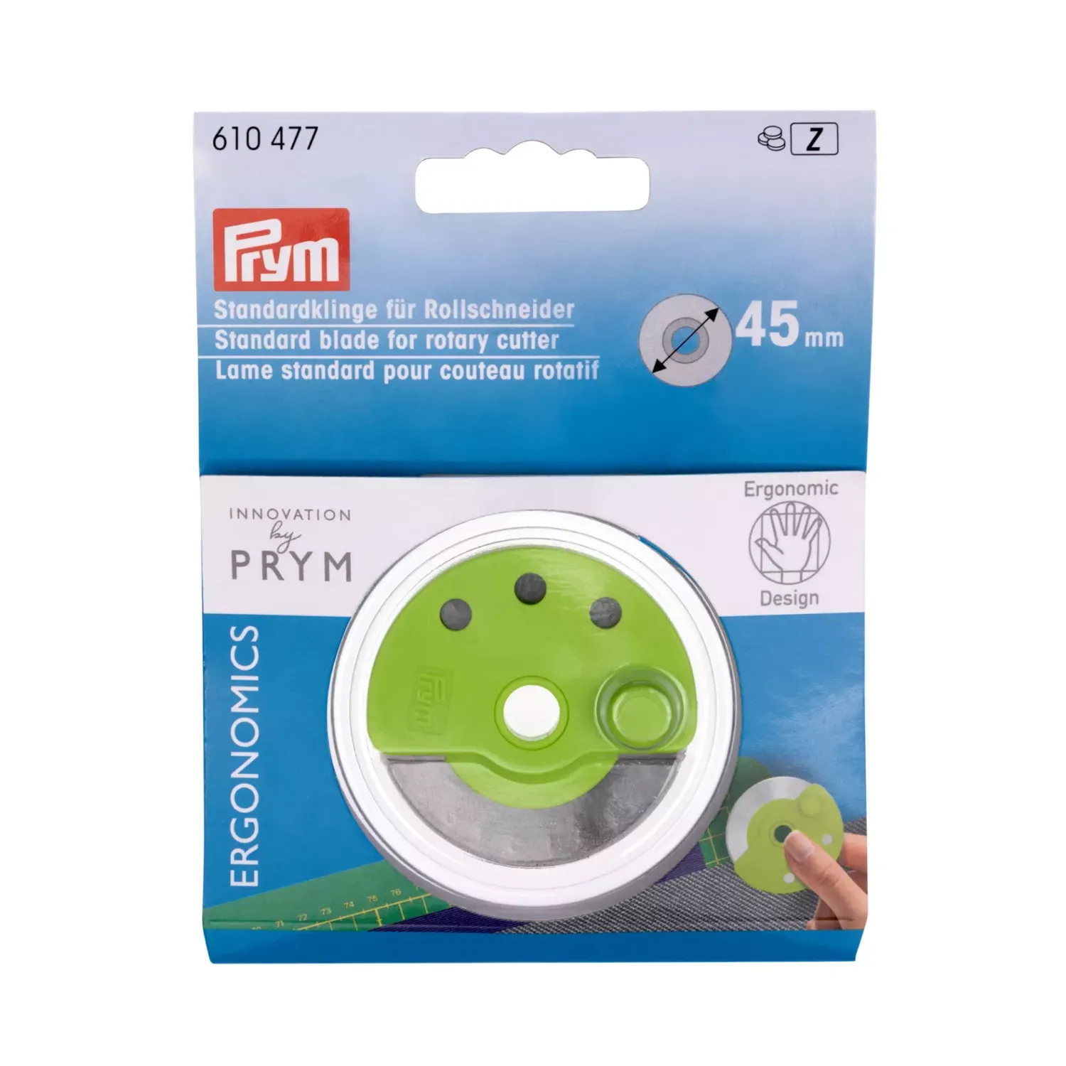 ✂️ Prym Ergonomics 45 mm rullknivsblad – Standard reservblad (Outlet)