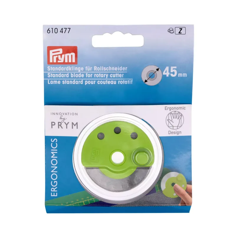 ✂️ Prym Ergonomics 45 mm rullknivsblad – Standard reservblad (Outlet)