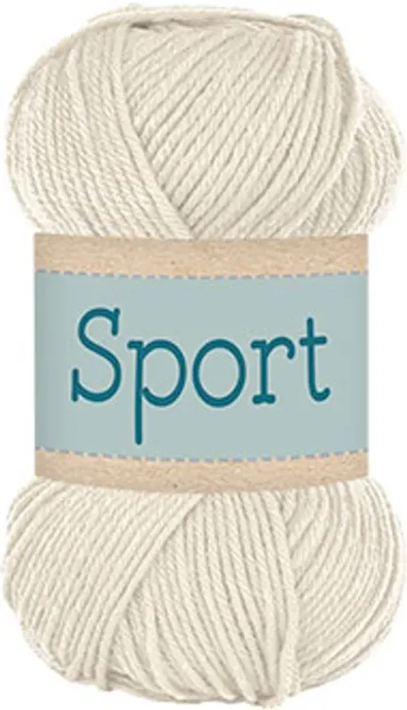 🧶 Falkgarn Sport 100 g – 1034 Ecru 🧶 Falkgarn Sport 100 g – 1034 Ecru