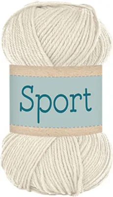 🧶 Falkgarn Sport 100 g – 1034 Ecru