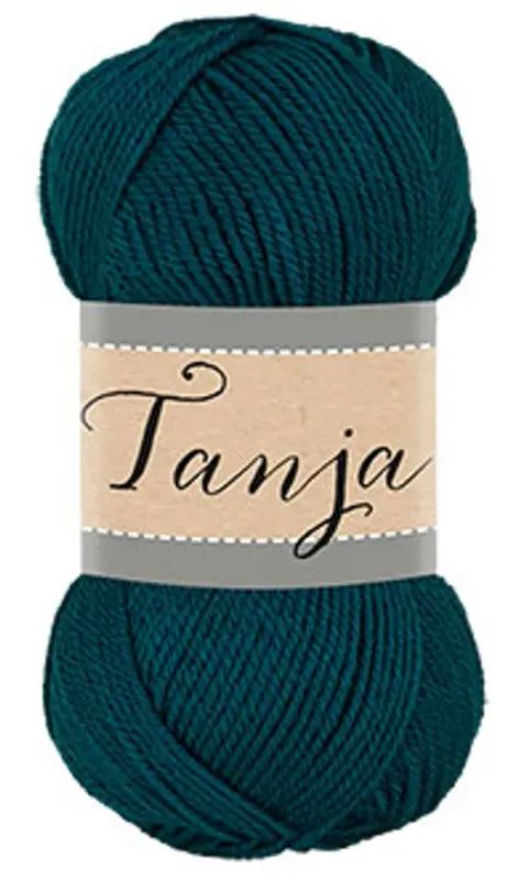 🧶 Falkgarn Tanja 100 g – 825 Blågrön (Teal) 🧶 Falkgarn Tanja 100 g – 825 Blågrön (Teal)