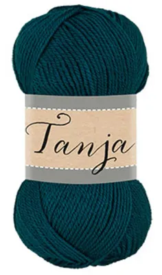 🧶 Falkgarn Tanja 100 g – 825 Blågrön (Teal)