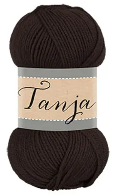 🧶 Falkgarn Tanja 100 g – 826 Mörkbrun (Dark Brown)