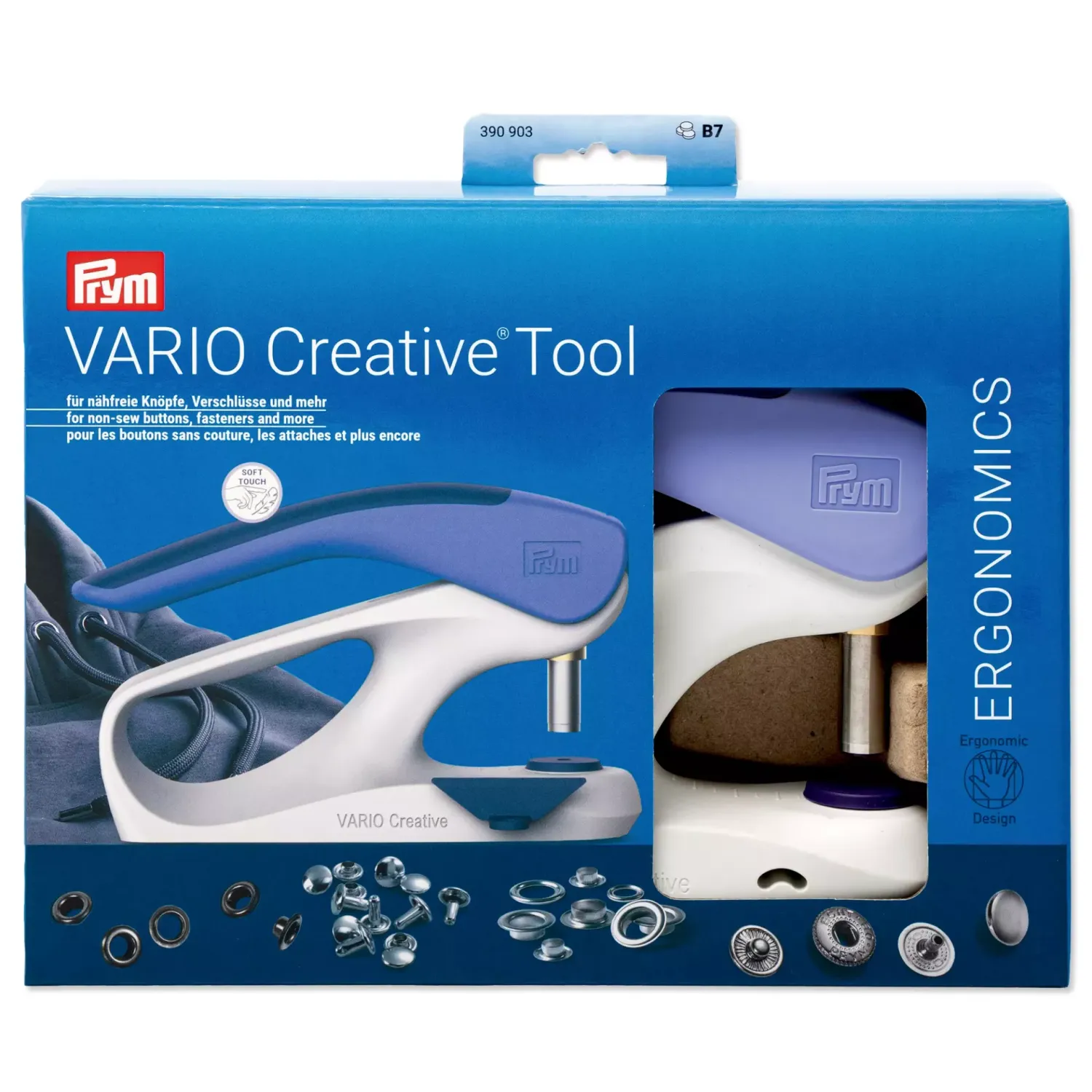🔧 Prym VARIO Creative Tool – Multifunktionsverktyg för tryckknappar, öljetter och nitar