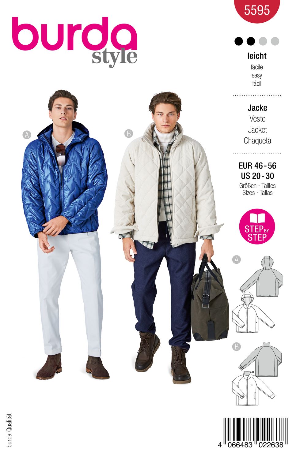 🧥 Burda Style 5595 Jacka (46–56)