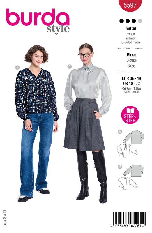 👚 Burda Style 5597 Blus (36–48)