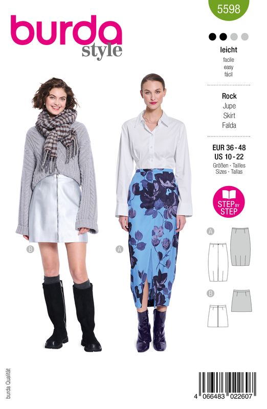 👗 Burda Style 5598 Kjol (36–48)