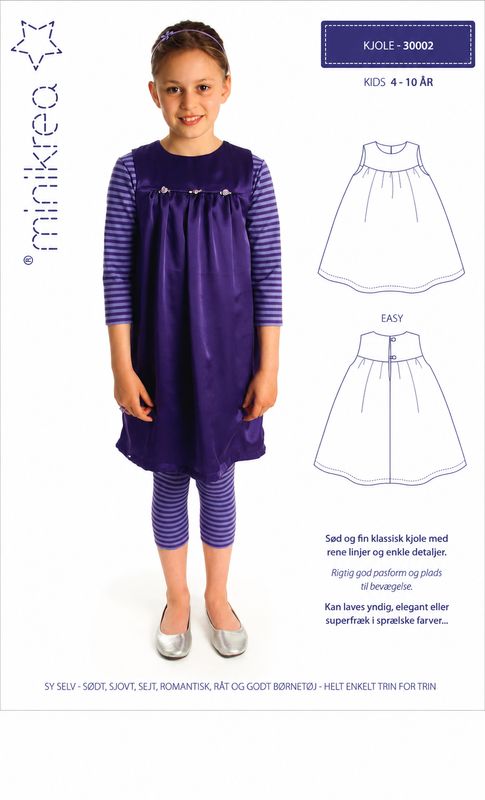 👗 Minikrea 30002 – Barnklänning (4–10 år) 👗 Minikrea 30002 – Barnklänning (4–10 år)