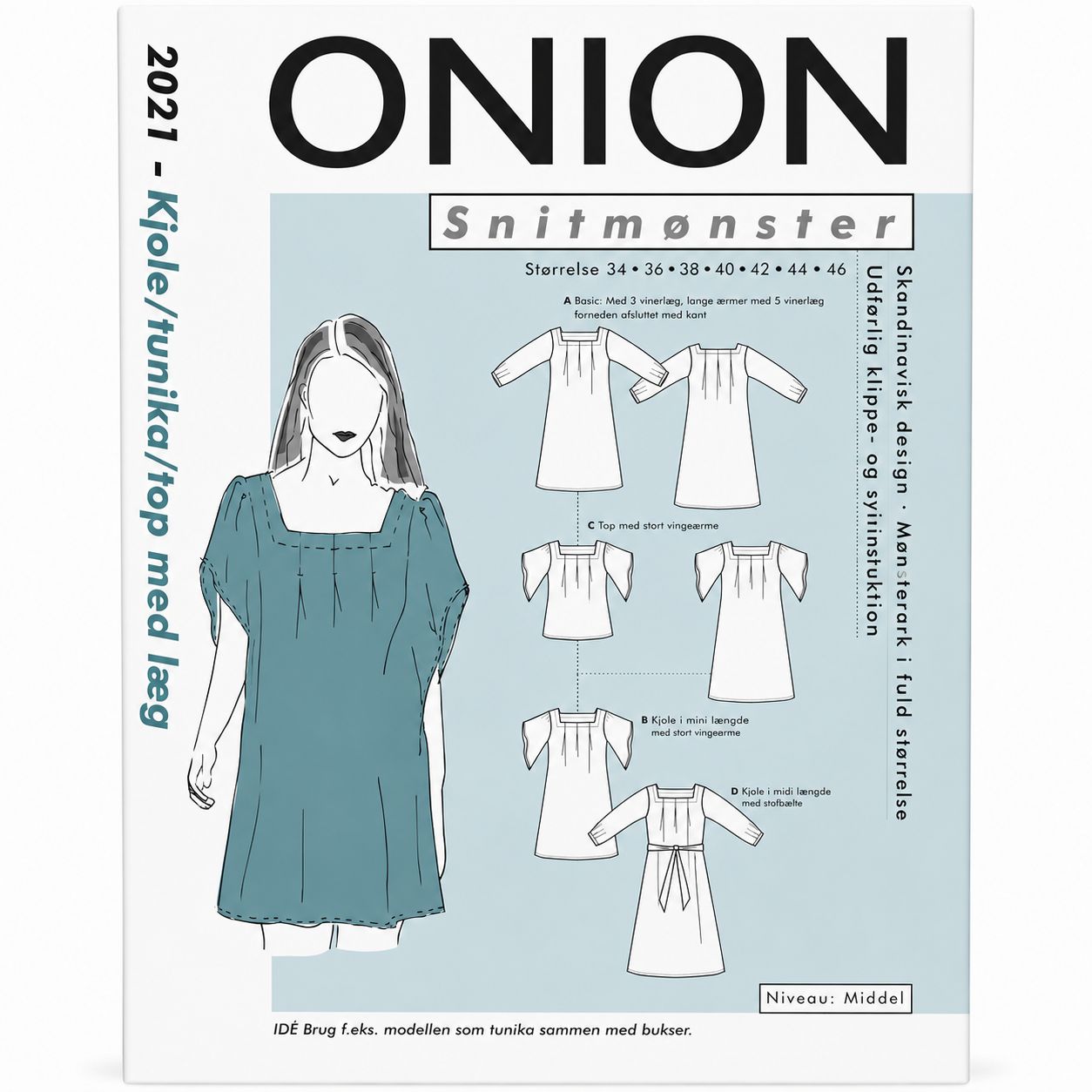 🧵 ONION Snittmönster 2021 – Klänning, tunika och topp med ärm 👗