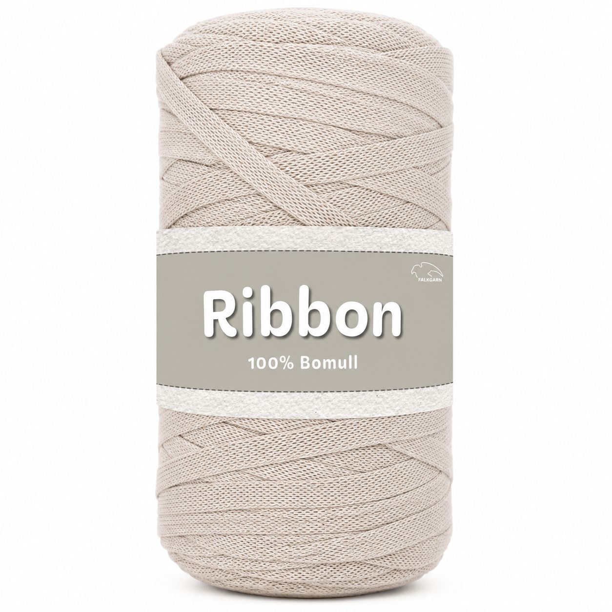 🧶 Falkgarn Ribbon Bandgarn 250 g – 111 Sand