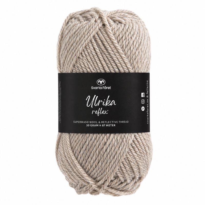 🧶 Svarta Fåret Ulrika Reflex – 317022 Shifting Sand – 50 g