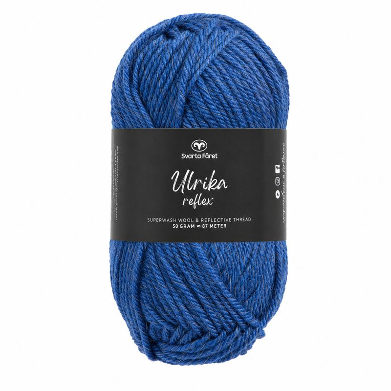 🧶 Svarta Fåret Ulrika Reflex – 317089 Blue Moon – 50 g
