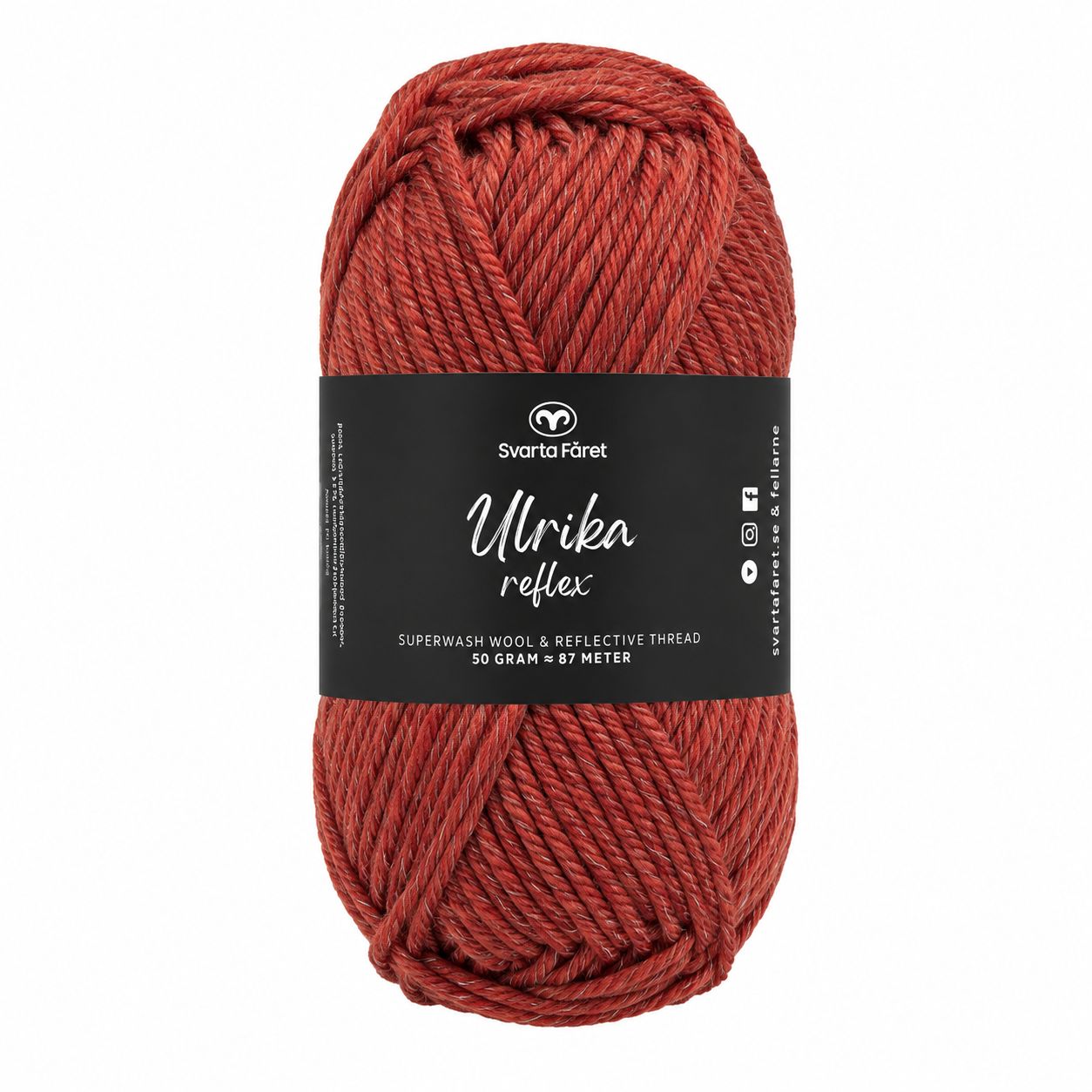 🧶 Svarta Fåret Ulrika Reflex – 317090 Terracotta Gold – 50 g