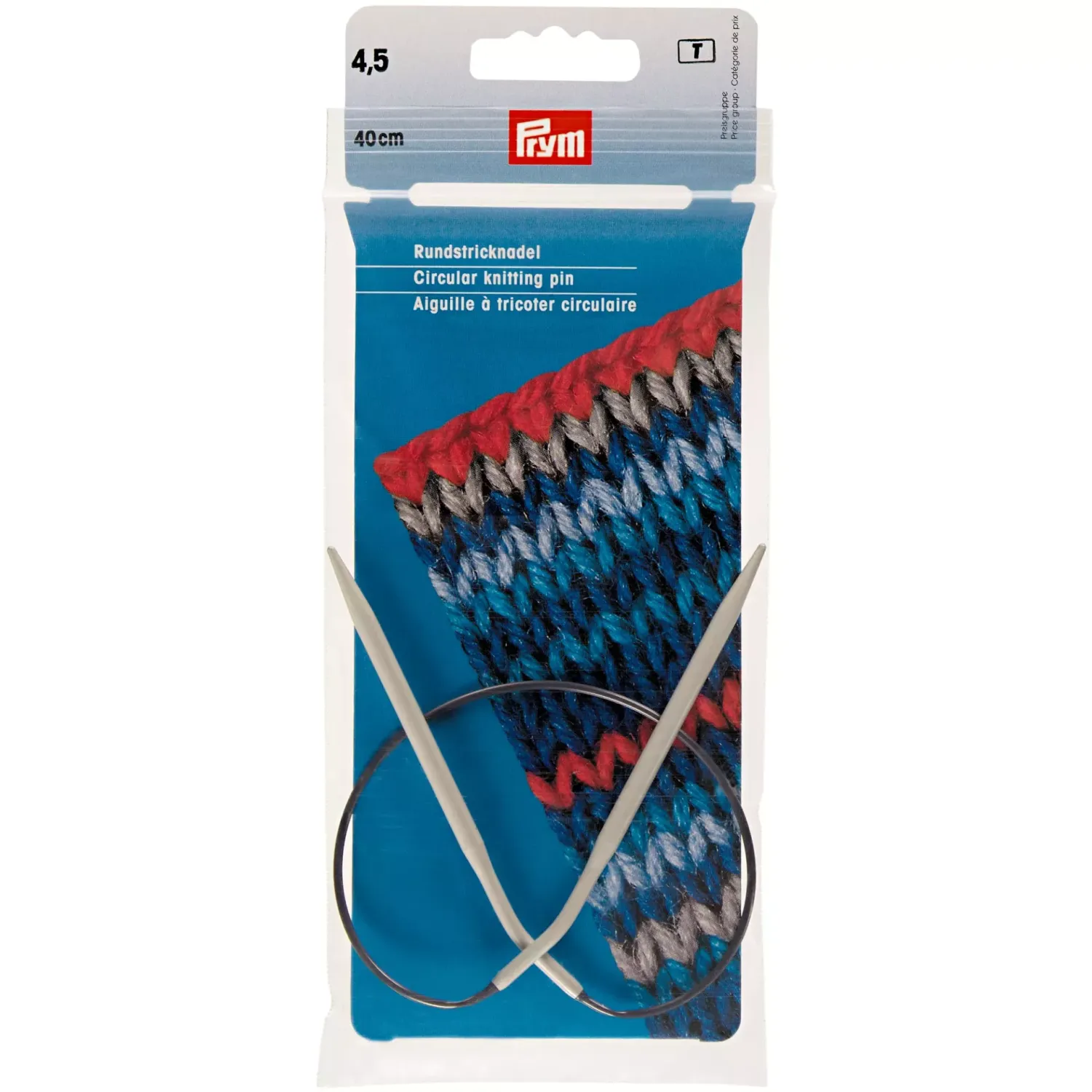 🧶 Prym Rundstickor 40 cm – 4,5 mm