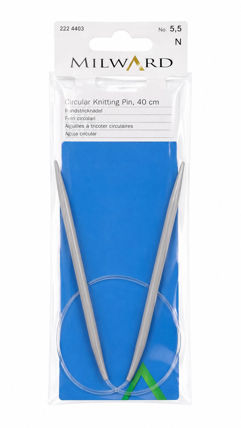 🧶 Milward Rundsticka 40 cm – 5,5 mm