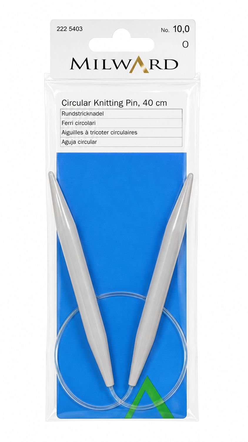 🧶 Milward Rundsticka 40 cm – 10,0 mm Plast