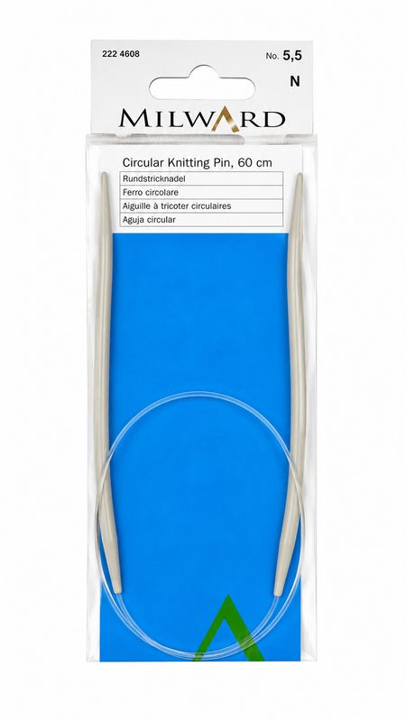 🧶 Milward Rundsticka 60 cm – 5,5 mm Aluminium