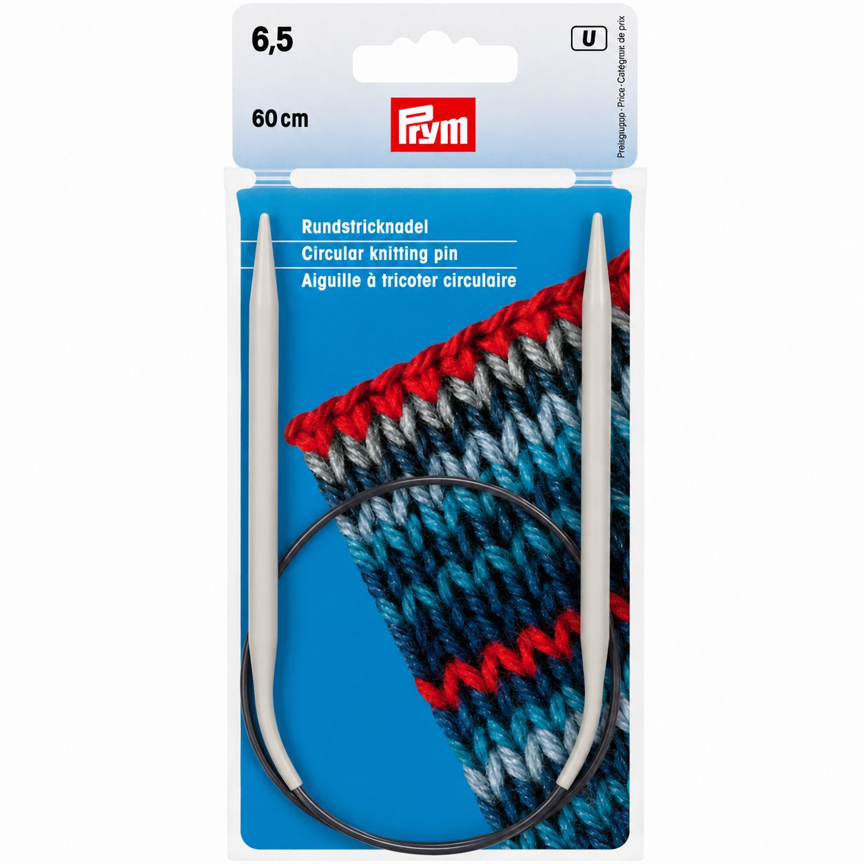 🧶 Prym Rundsticka 60 cm – 6,5 mm Aluminium