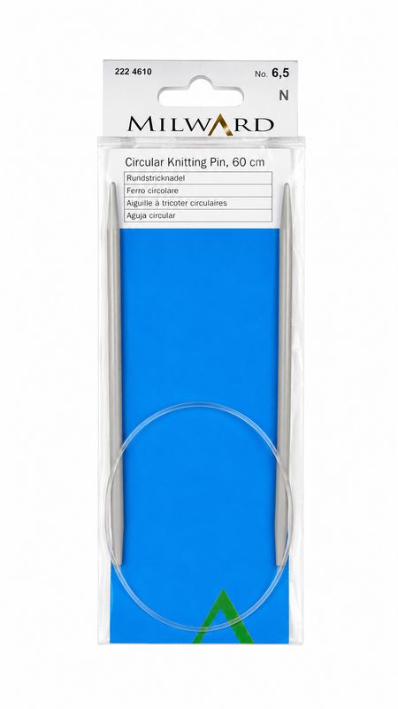 🧶 Milward Rundsticka 60 cm – 6,5 mm Aluminium
