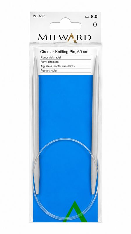 🧶 Milward Rundsticka 60 cm – 8,0 mm Plast