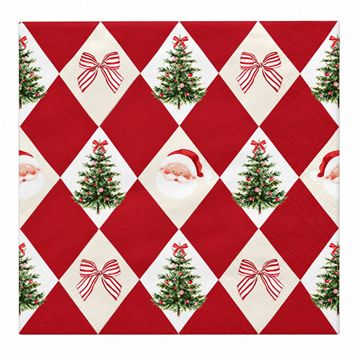 🎅 Pictura Julservetter – Julgranar &amp; Tomtar 33 × 33 cm, 20-pack