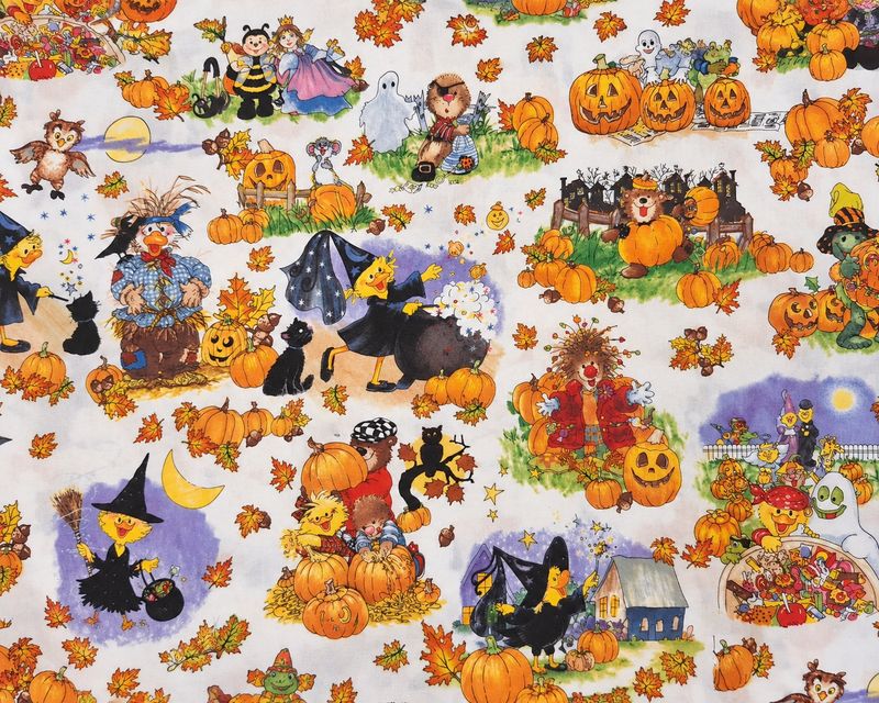 🎃 Lapptekniktyg Suzy’s Pumpkin Patch – Halloween, 110 cm