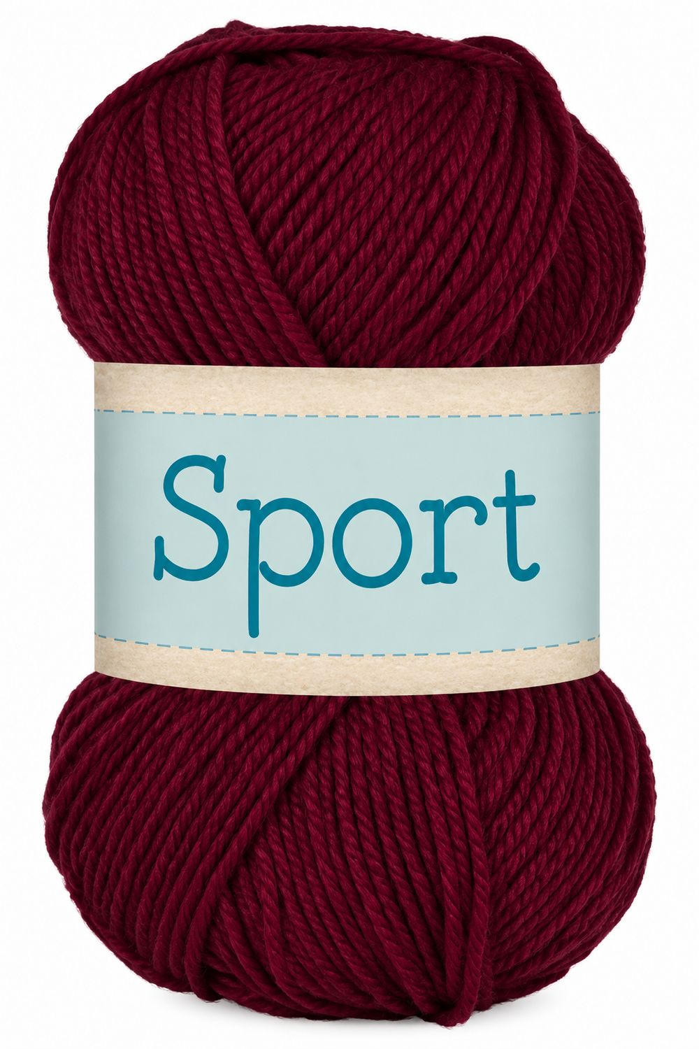 🧶 Falkgarn Sport 100 g – 1036 Vinröd